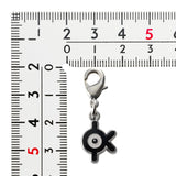 Unown (K) - National Pokédex Metal Charm Keychain #201 - Authentic Japanese Pokémon Center Keychain 