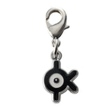 Unown (K) - National Pokédex Metal Charm Keychain #201 - Authentic Japanese Pokémon Center Keychain 