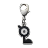 Unown (L) - National Pokédex Metal Charm Keychain #201 - Authentic Japanese Pokémon Center Keychain 