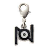 Unown (N) - National Pokédex Metal Charm Keychain #201 - Authentic Japanese Pokémon Center Keychain 