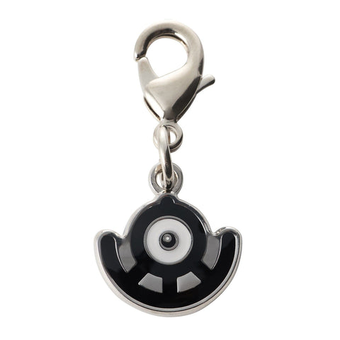 Unown (U) - National Pokédex Metal Charm Keychain #201 - Authentic Japanese Pokémon Center Keychain 