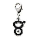 Unown (V) - National Pokédex Metal Charm Keychain #201 - Authentic Japanese Pokémon Center Keychain 