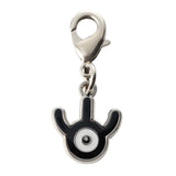 Unown (W) - National Pokédex Metal Charm Keychain #201 - Authentic Japanese Pokémon Center Keychain 