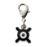 Unown (X) - National Pokédex Metal Charm Keychain #201 - Authentic Japanese Pokémon Center Keychain 