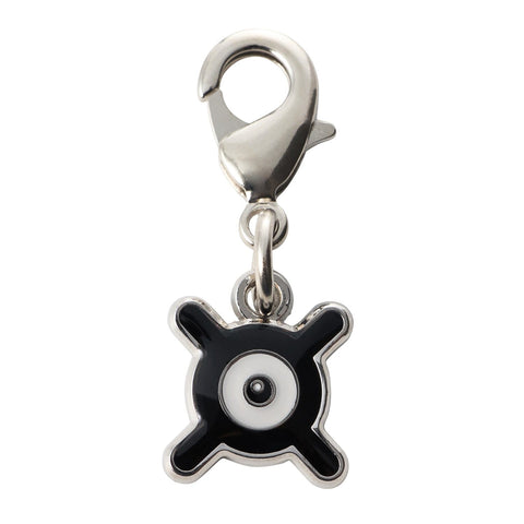 Unown (X) - National Pokédex Metal Charm Keychain #201 - Authentic Japanese Pokémon Center Keychain 