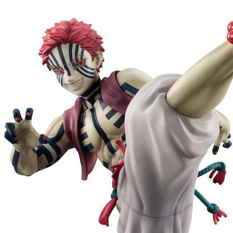 Upper Rank Three Akaza Figure G.E.M. Series - Demon Slayer: Kimetsu no Yaiba - Authentic Japanese MegaHouse Figure 