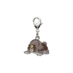 Ursaluna - National Pokédex Metal Charm Keychain #901 - Authentic Japanese Pokémon Center Keychain 