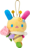 Usahana Mascot Plush Flower Loving Bee - Sanrio Characters - Authentic Japanese Sanrio Mascot Plush Keychain 