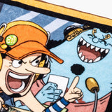 Usopp & Jinbe Hand Towel - Mugiwara Space - ONE PIECE - Authentic Japanese TOEI ANIMATION Towel (cotton) 