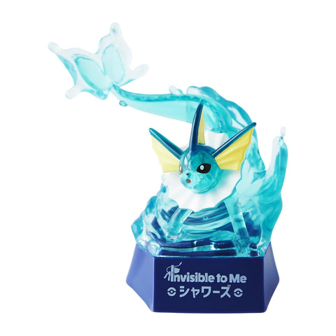 Vaporeon Clear Figure Invisible to Me - Authentic Japanese Pokémon Center Figure 