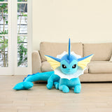 Vaporeon Life-size Nesoberi Plush - Authentic Japanese Pokémon Center Plush 