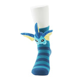Vaporeon Middle Socks (25-29cm) With Mascot - Authentic Japanese Pokémon Center Socks (cotton) 