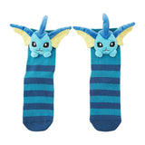 Vaporeon Middle Socks (25-29cm) With Mascot - Authentic Japanese Pokémon Center Socks (cotton) 
