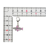 Veluza - National Pokédex Metal Charm Keychain #976 - Authentic Japanese Pokémon Center Keychain 