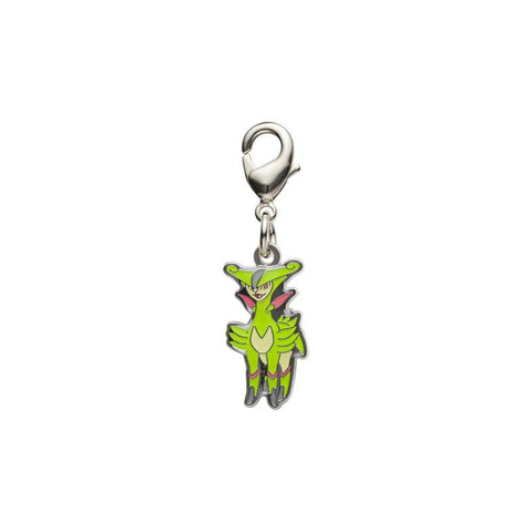 Virizion - National Pokédex Metal Charm Keychain #640 - Authentic Japanese Pokémon Center Keychain 