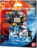 Vital Bracelet Dim Card Set Volcanic Beat & Blizzard Fang - Digimon - Authentic Japanese Bandai Namco Handheld electronic toy 
