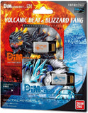 Vital Bracelet Dim Card Set Volcanic Beat & Blizzard Fang - Digimon - Authentic Japanese Bandai Namco Handheld electronic toy 