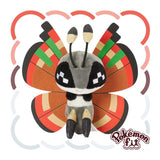 Vivillon (666) Archipelago Pattern Plush Pokémon fit - Authentic Japanese Pokémon Center Plush 