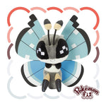 Vivillon (666) Tundra Pattern Plush Pokémon fit - Authentic Japanese Pokémon Center Plush 