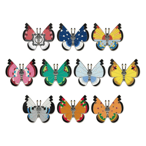 Vivillon Pins Collection B (10Pcs/BOX) - Authentic Japanese Pokémon Center Pin 
