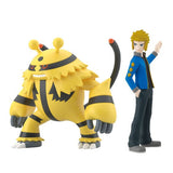 Volkner & Electivire Pokémon Scale World Figure Sinnoh Region - Authentic Japanese Bandai Namco Figure 