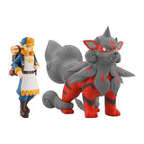Volo & Hisuian Arcanine Pokémon Scale World Figure Hisui Region - Authentic Japanese Bandai Namco Figure 
