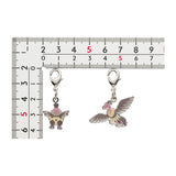 Vullaby, Mandibuzz - National Pokédex Metal Charm Keychain #629, #630 - Authentic Japanese Pokémon Center Keychain 