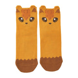 Vulpix Middle Socks with Ears (25-27cm) - Authentic Japanese Pokémon Center Socks (synthetic) 