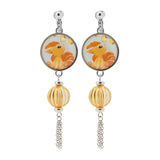 Vulpix Natsu Matsuri Earrings - Authentic Japanese Pokémon Center Earrings 