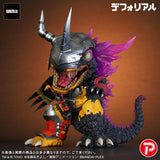 WarGreymon DefoReal Figure -G Erosion Mode- Digimon x Godzilla 70th Edition Anniversary - Authentic Japanese Bandai Namco Figure 
