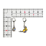 Wattrel, Kilowattrel - National Pokédex Metal Charm Keychain #940, #941 - Authentic Japanese Pokémon Center Keychain 