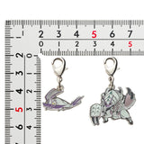 Wimpod, Golisopod - National Pokédex Metal Charm Keychain #767, #768 - Authentic Japanese Pokémon Center Keychain 
