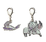 Wimpod, Golisopod - National Pokédex Metal Charm Keychain #767, #768 - Authentic Japanese Pokémon Center Keychain 