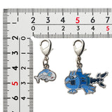 Wishiwashi (Solo Form), Wishiwashi (School Form) - National Pokédex Metal Charm Keychain #746 - Authentic Japanese Pokémon Center Keychain 