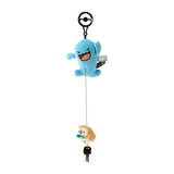 Wobbuffet, Rowlet Mascot Plush Key Holder Pokémon Escape (Run) - Authentic Japanese Pokémon Center Mascot Plush Keychain 