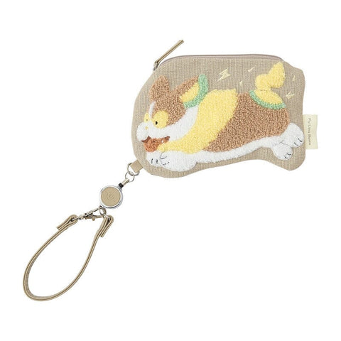 Yamper Pass Case With Reel - My Little Bestie - Authentic Japanese Pokémon Center Office Accessory (plastic) 