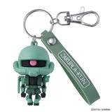 Zakupla-kun 3D Rubber Mascot Keychain - Mobile Suit Gundam - Authentic Japanese Bandai Namco Keychain 