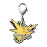 Zapdos - National Pokédex Metal Charm Keychain #145 - Authentic Japanese Pokémon Center Keychain 