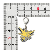 Zapdos - National Pokédex Metal Charm Keychain #145 - Authentic Japanese Pokémon Center Keychain 