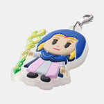 Zelda & Tri Rubber Strap Link Keychain - The Legend of Zelda: Echoes of Wisdom - Authentic Japanese Nintendo Keychain 