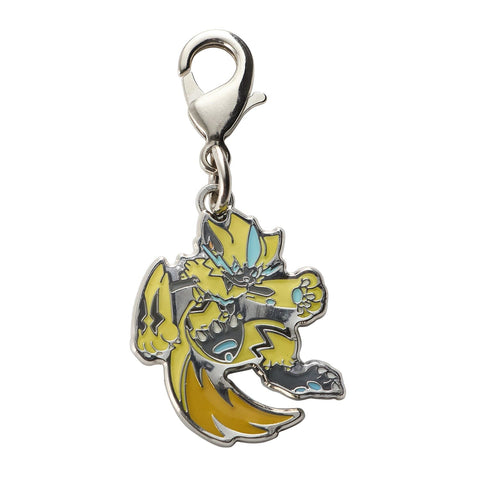 Zeraora - National Pokédex Metal Charm Keychain #807 - Authentic Japanese Pokémon Center Keychain 
