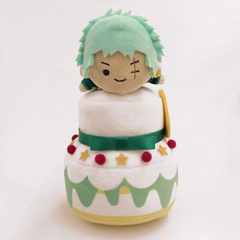 Zoro Birthday Cake Plush ONE PIECE - Authentic Japanese TOEI ANIMATION Plush 
