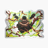 Zoro Metallic Sticker (Special move) - ONE PIECE - Authentic Japanese TOEI ANIMATION Sticker 