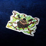 Zoro Metallic Sticker (Special move) - ONE PIECE - Authentic Japanese TOEI ANIMATION Sticker 
