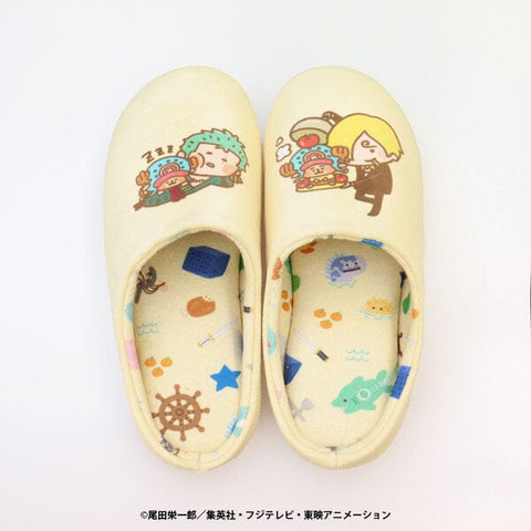 Zoro & Sanji Slippers - YURUTTO ONE PIECE - Authentic Japanese TOEI ANIMATION Slippers 