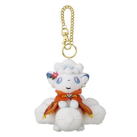 Alolan Vulpix Mascot Snow Festival - Authentic Japanese Pokémon Center Keychain 