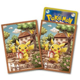 Card Sleeves Pikachu's Gift Pokémon Card Game - Authentic Japanese Pokémon Center TCG 