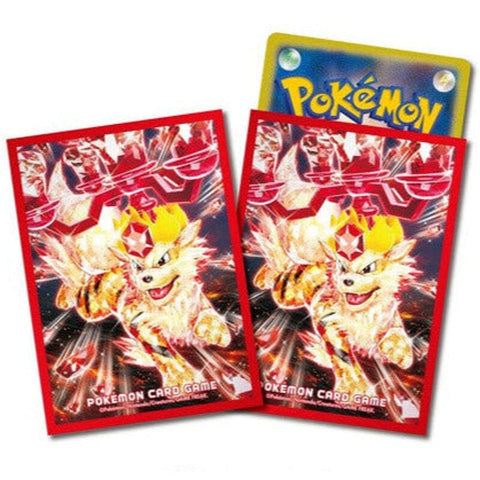 Card Sleeves Premium Gloss Terastal Arcanine Pokémon Card Game - Authentic Japanese Pokémon Center TCG 
