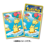 Card Sleeves Surfing and Flying Pikachu Pokémon Card Game - Authentic Japanese Pokémon Center TCG 