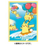 Card Sleeves Surfing and Flying Pikachu Pokémon Card Game - Authentic Japanese Pokémon Center TCG 